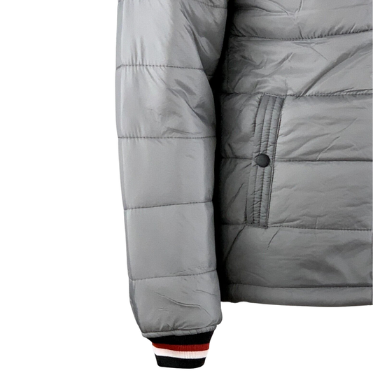 Clothing Hub Men's Grey Lightweight Puffer Jacket