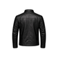 Clothing Hub Men's Black Leather Biker Jacket