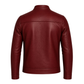 Clothing Hub Men's Slim Fit Leather Moto Jacket, Cafe Racer Style